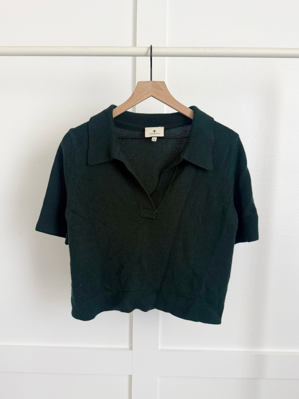 Tuckernuck Henry Knit Polo Top Green